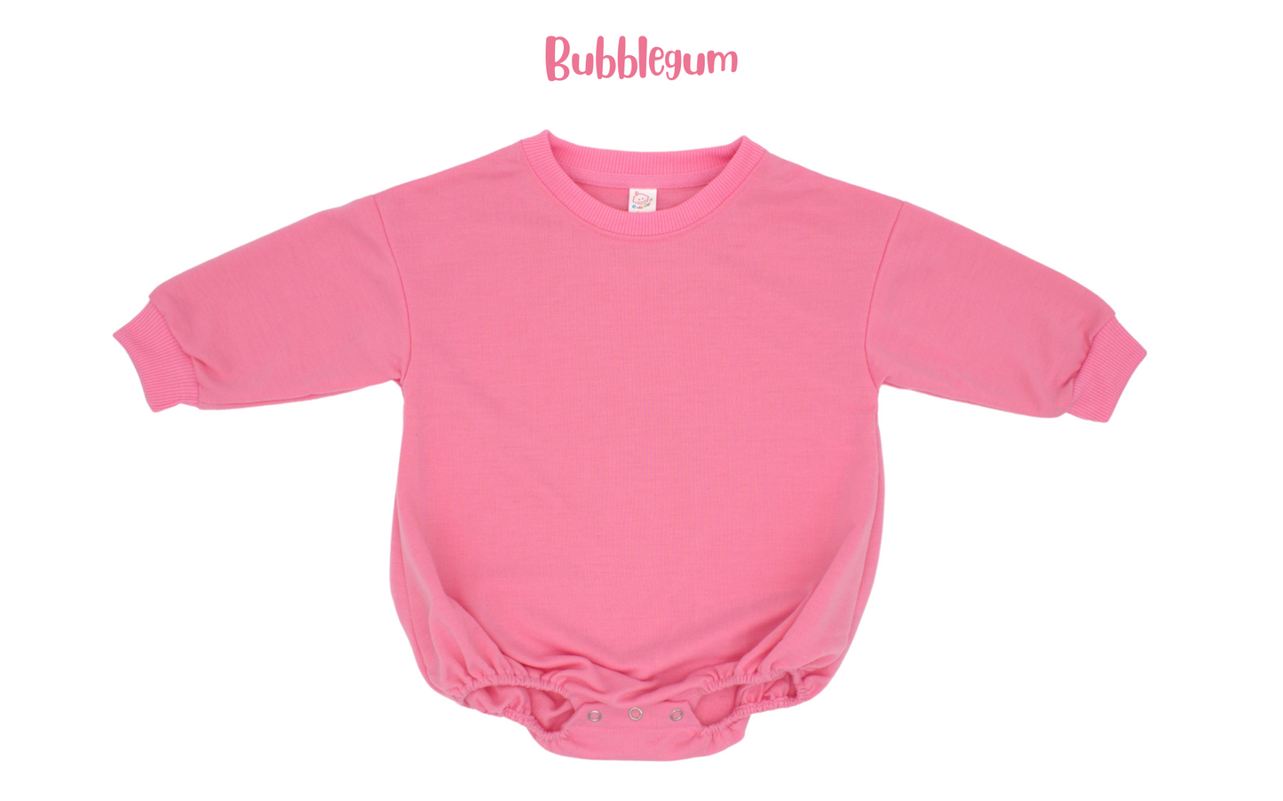 Polyester infant and toddler sweatshirt bubble romper