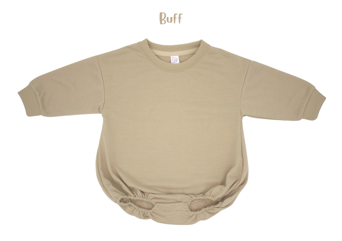 Polyester infant and toddler sweatshirt bubble romper