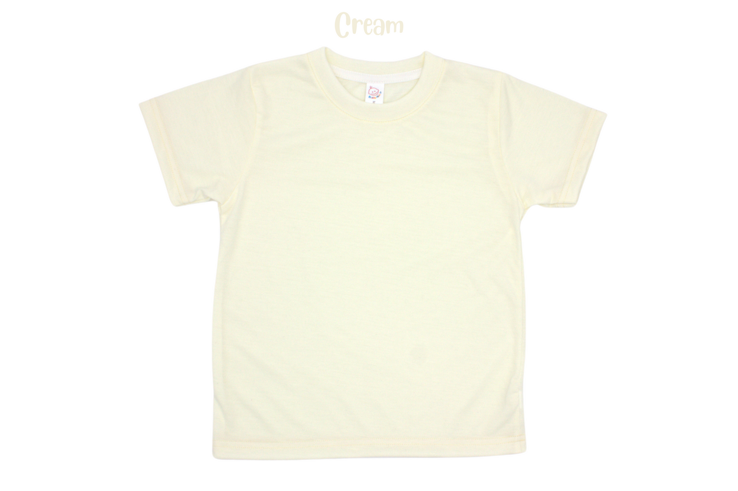 Adult polyester unisex short sleeve crew neck shirt