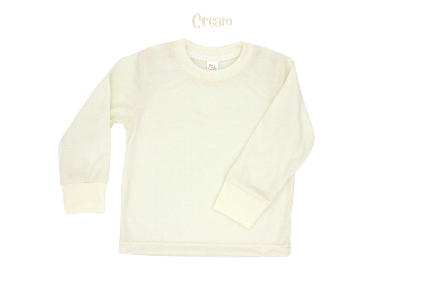 Youth polyester unisex long sleeve crew neck shirt