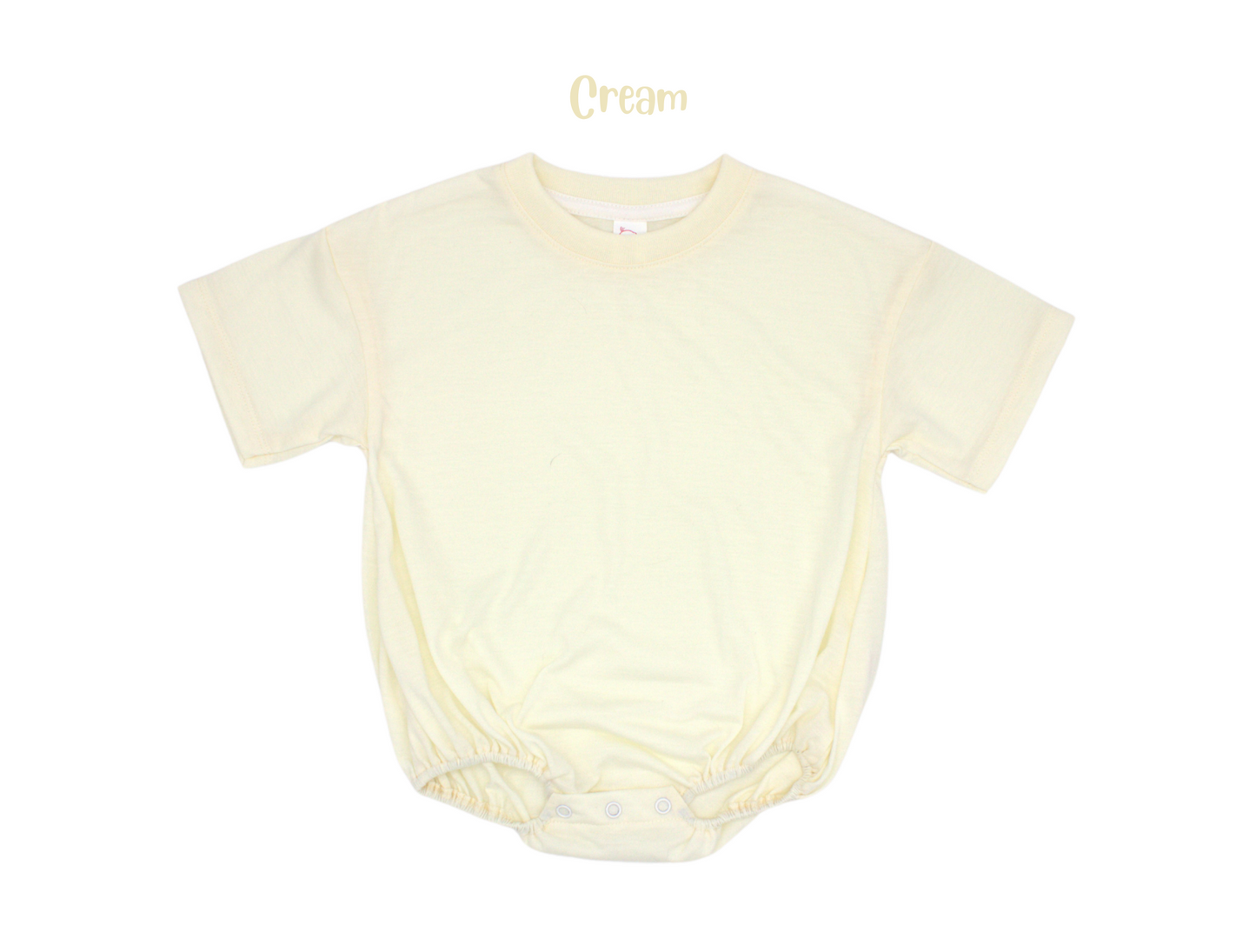 Infant and toddler polyester baggy bubble romper