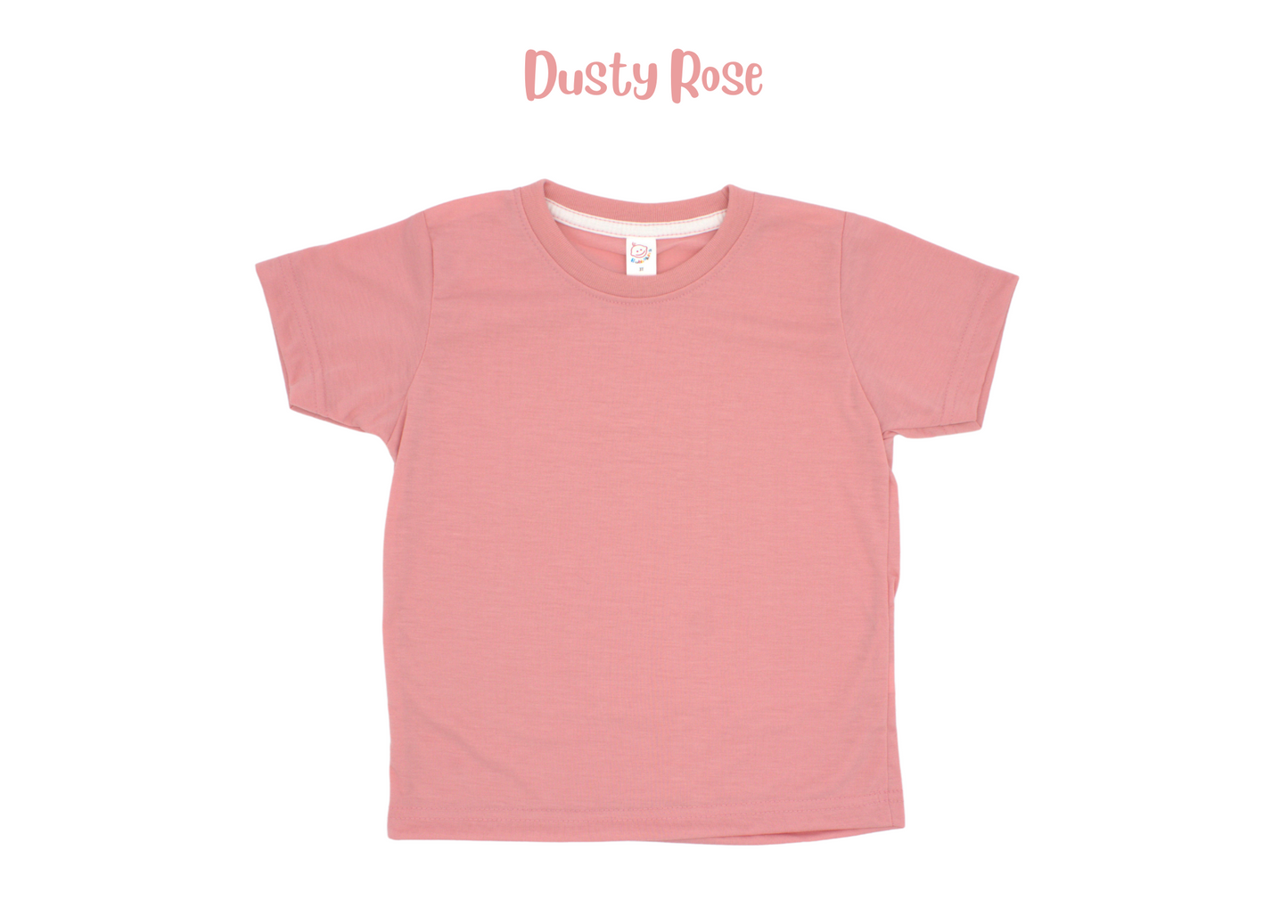 Adult polyester unisex short sleeve crew neck shirt