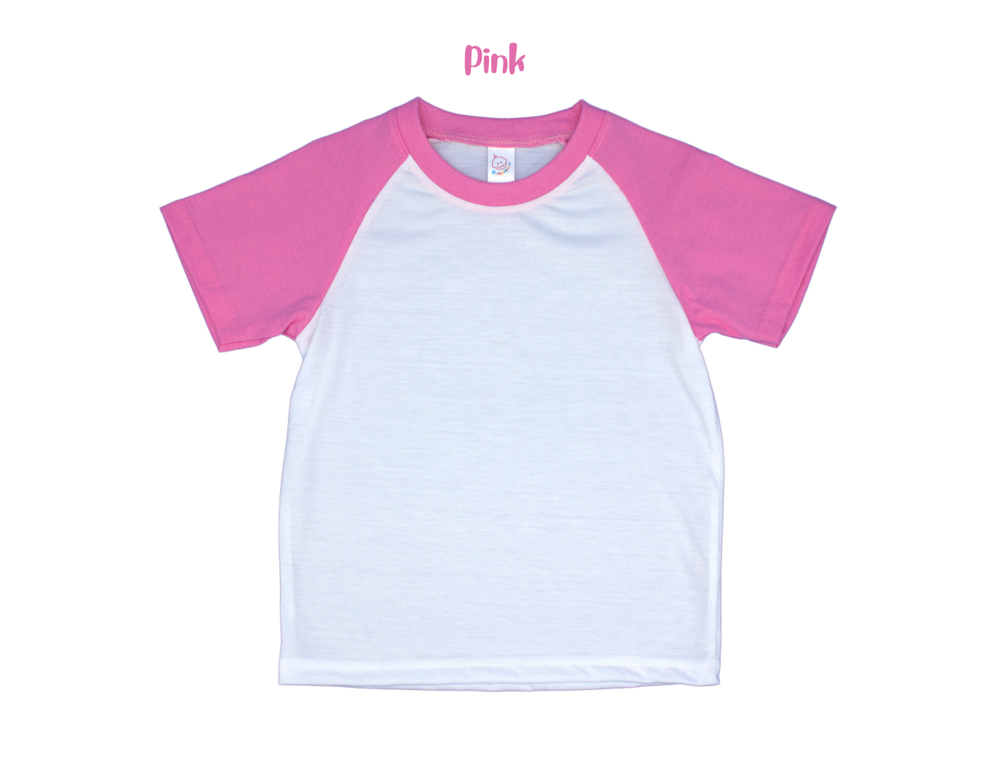 Custom Infant T-shirts Pink Raglan Color