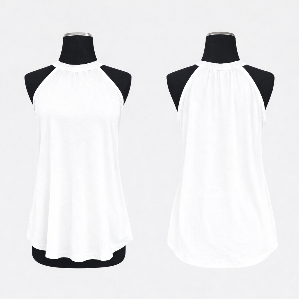 Adult polyester rocker tank top