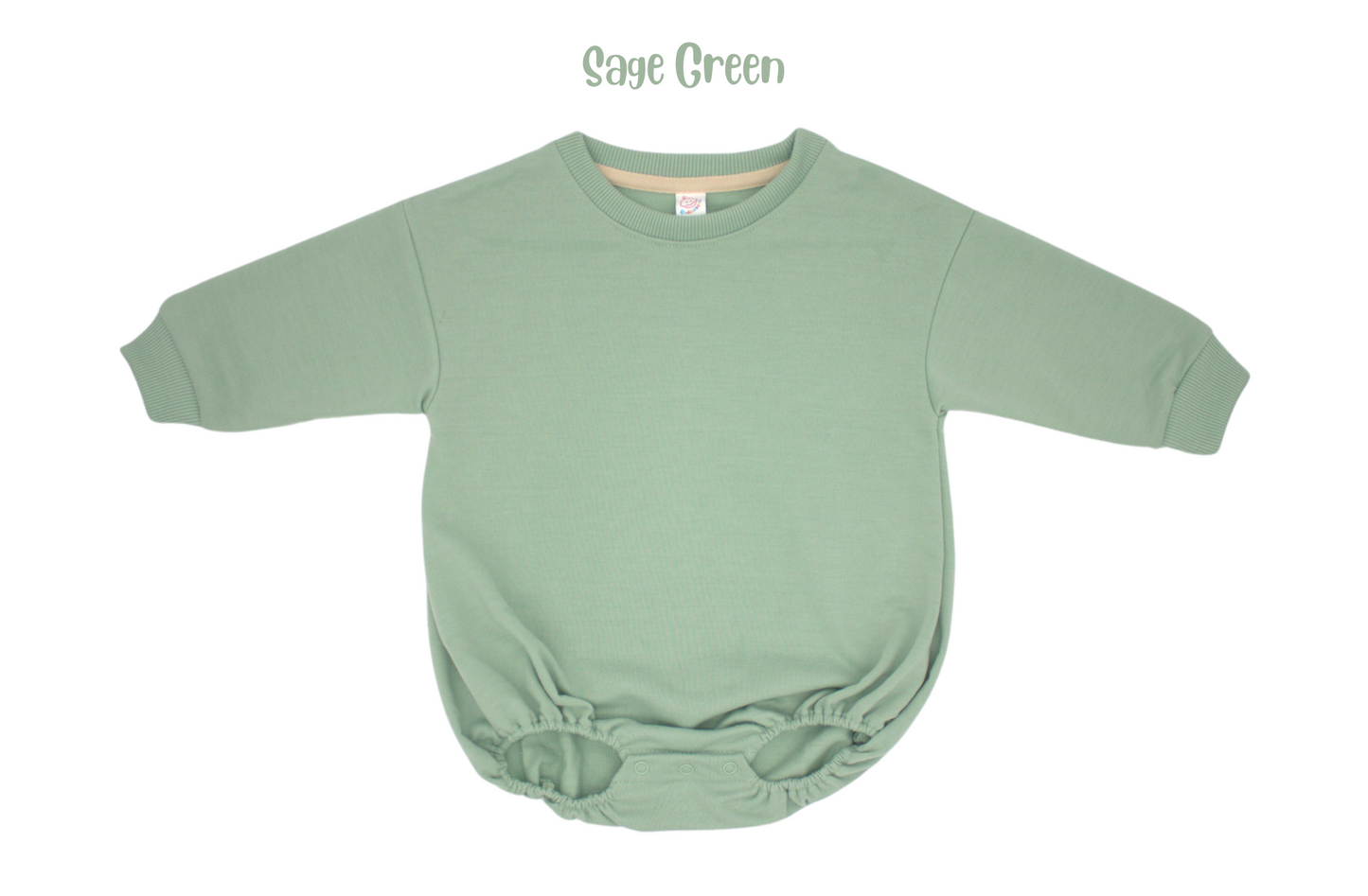 Polyester infant and toddler sweatshirt bubble romper