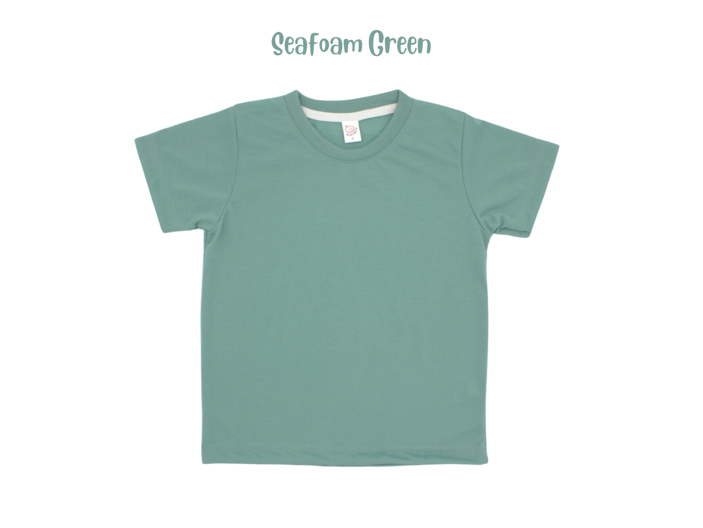 Adult polyester unisex short sleeve crew neck shirt