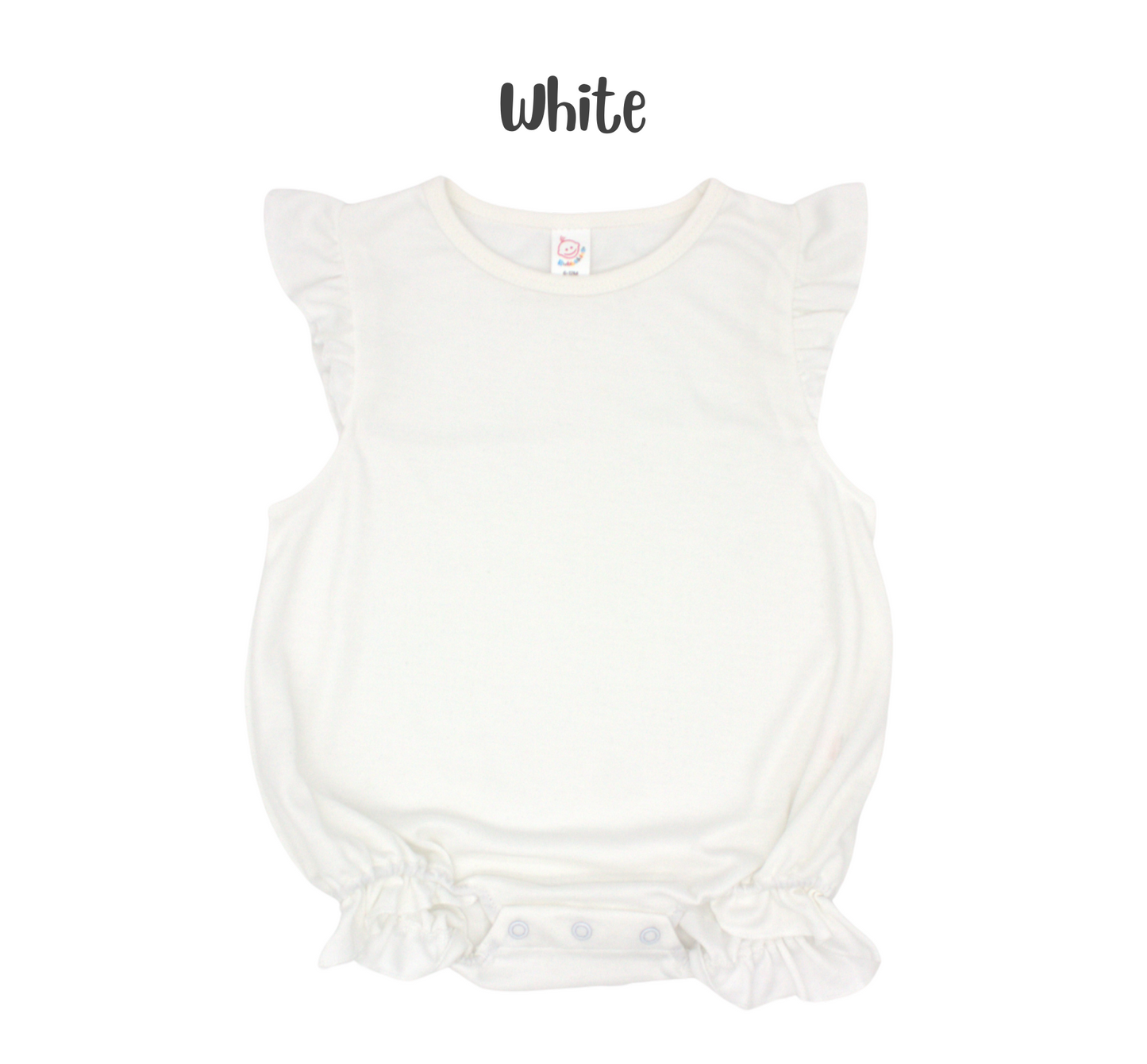 Infant & Toddler Polyester Flutter Sleeve Baggy Bubble Romper