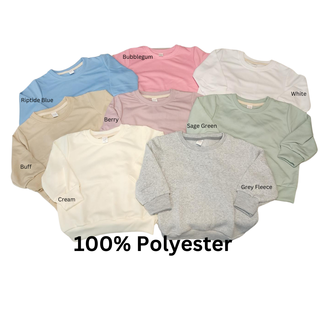 White discount polyester sweatshirt