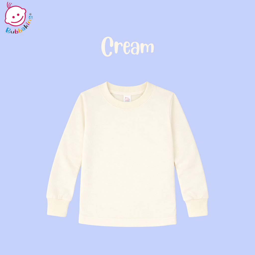 Toddler polyester unisex long sleeve crew neck shirt