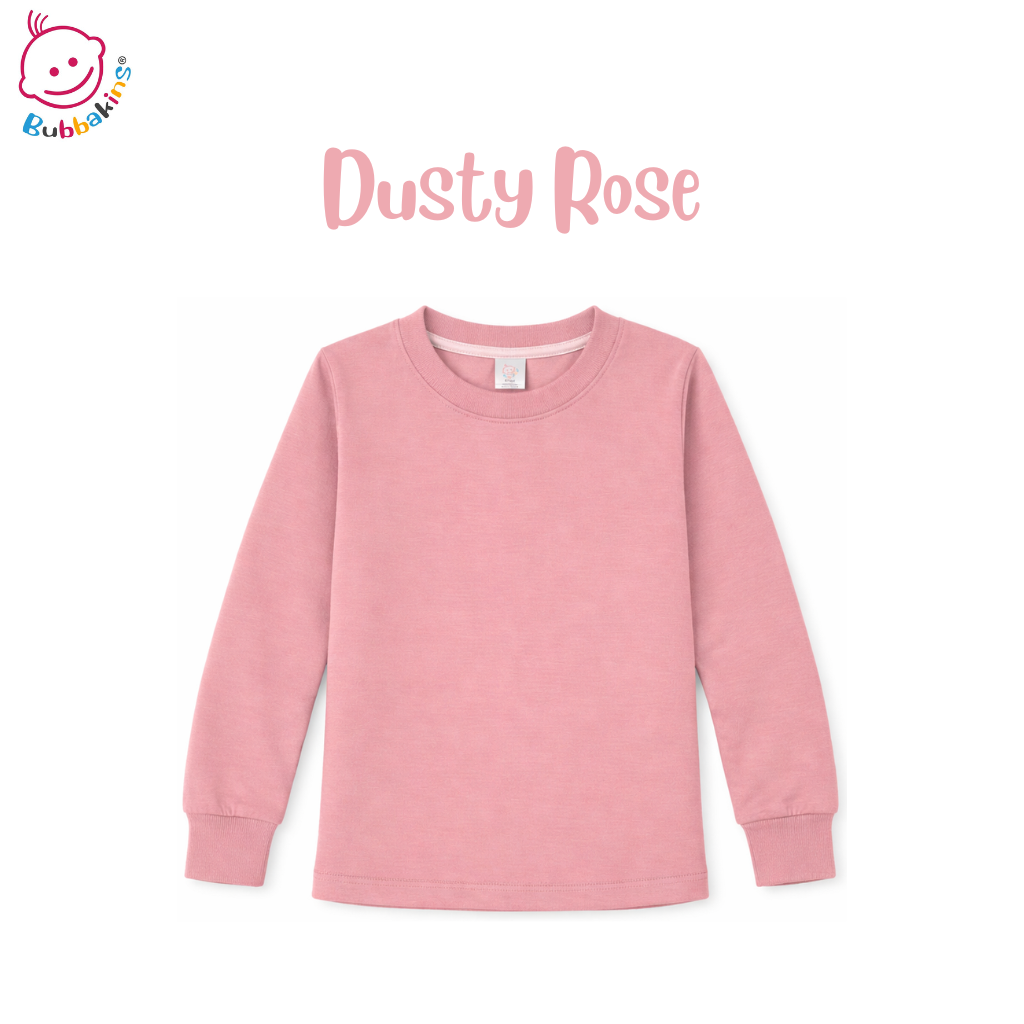 Toddler polyester unisex long sleeve crew neck shirt