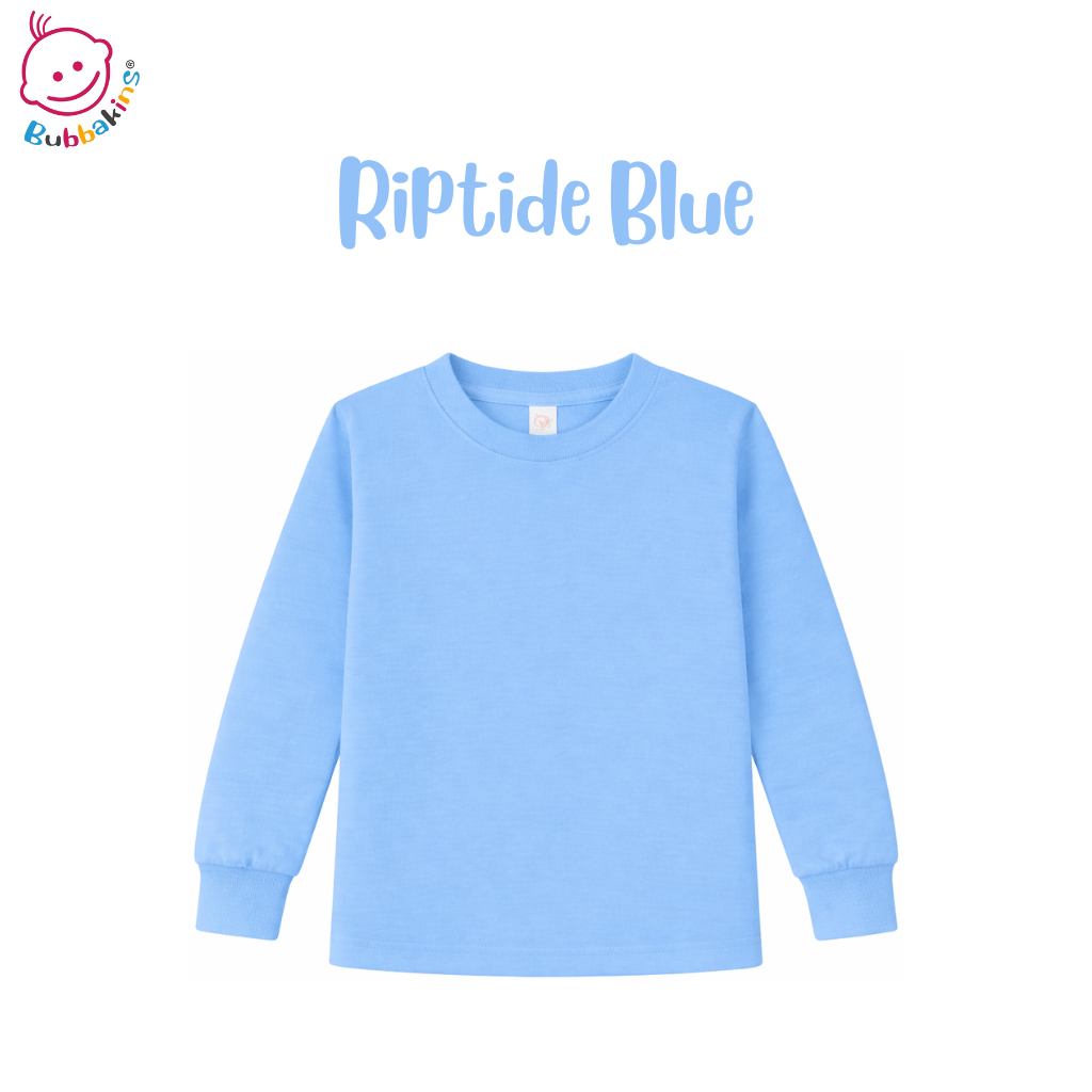 Toddler polyester unisex long sleeve crew neck shirt