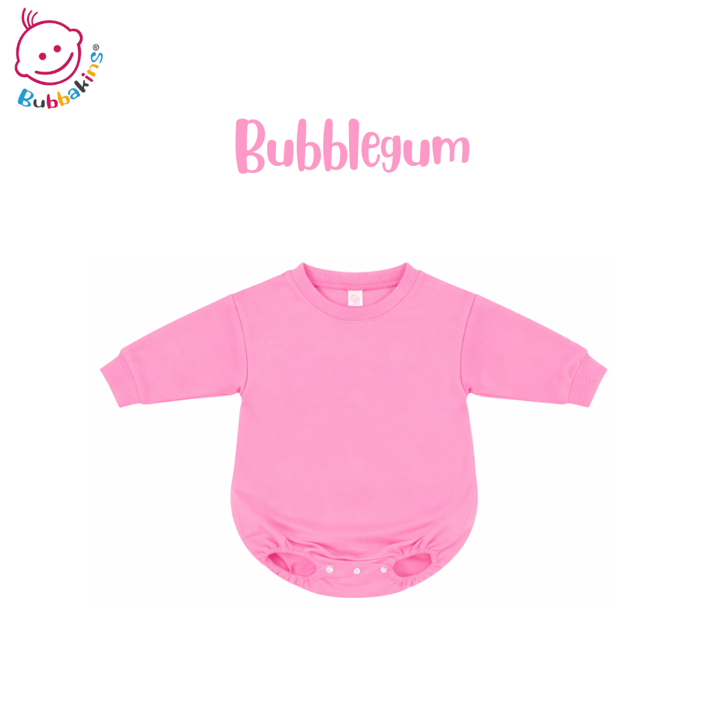 Polyester infant and toddler sweatshirt bubble romper