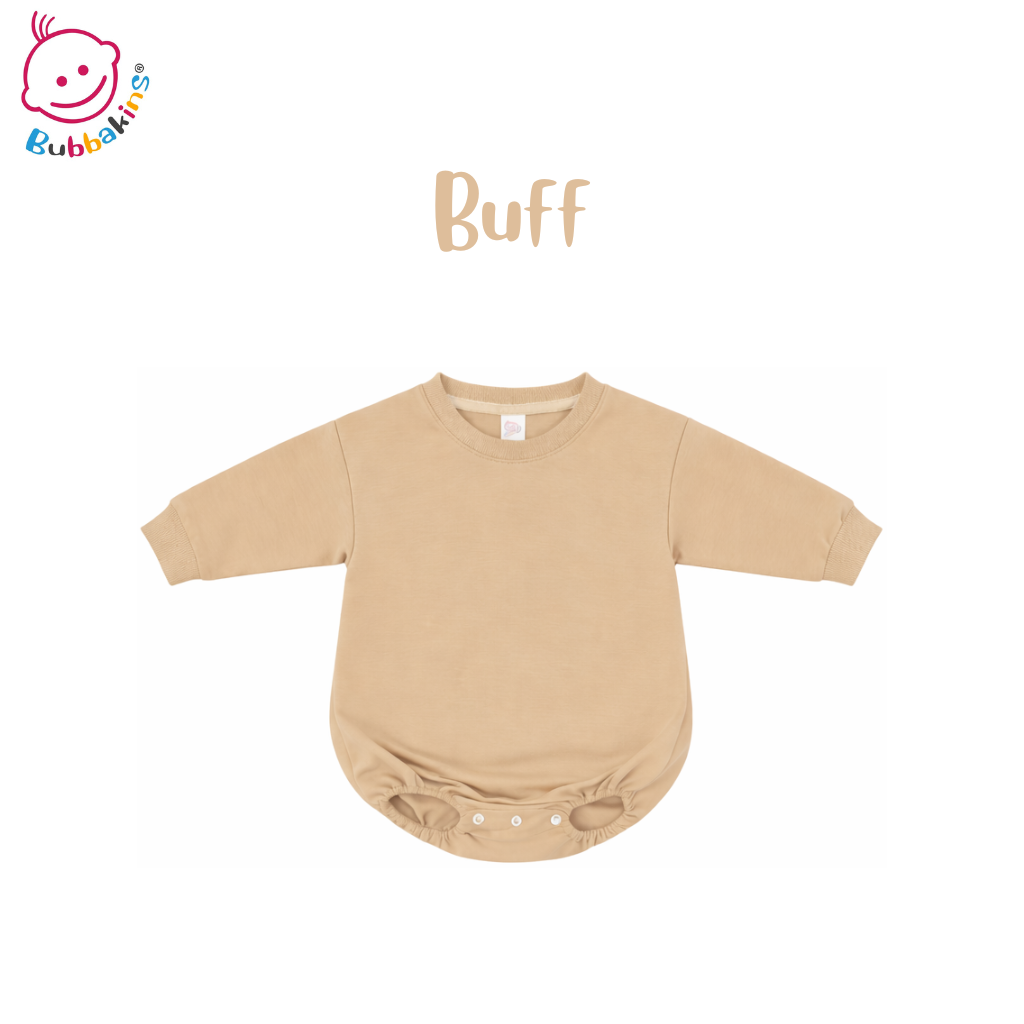 Polyester infant and toddler sweatshirt bubble romper