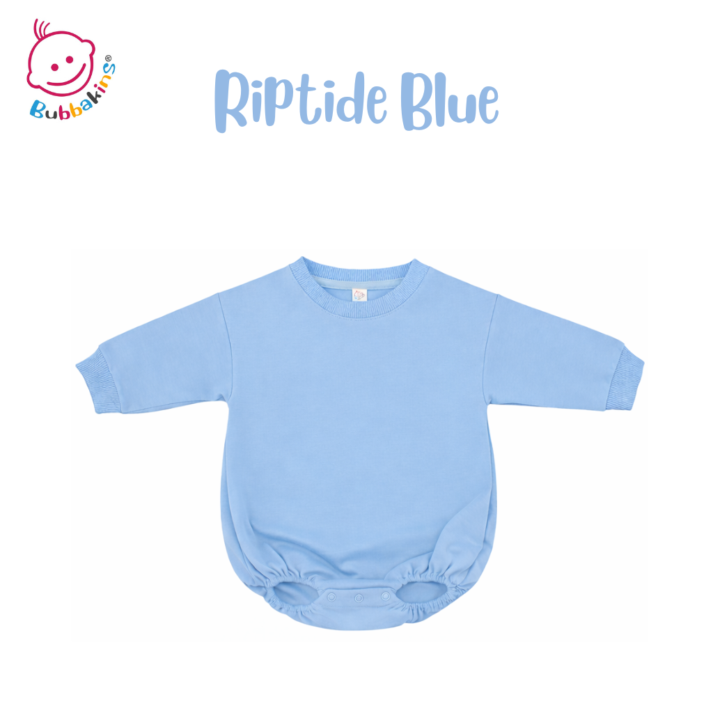 Polyester infant and toddler sweatshirt bubble romper