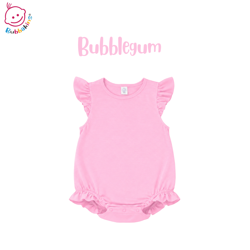 Infant & Toddler Polyester Flutter Sleeve Baggy Bubble Romper