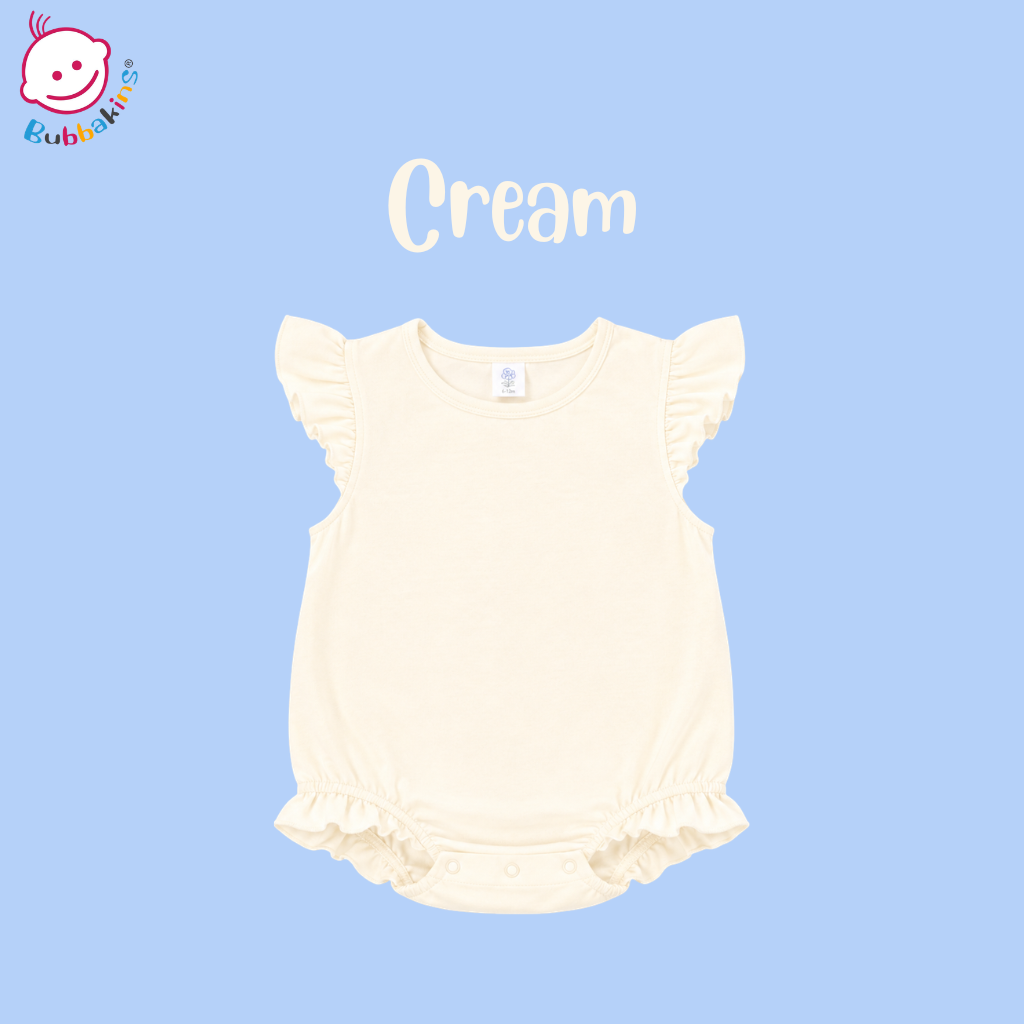 Infant & Toddler Polyester Flutter Sleeve Baggy Bubble Romper