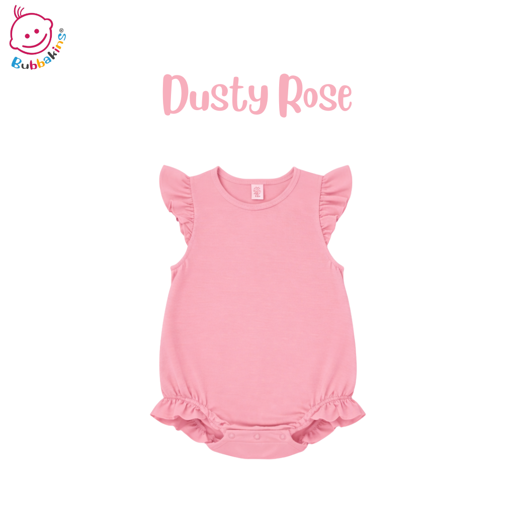 Infant & Toddler Polyester Flutter Sleeve Baggy Bubble Romper
