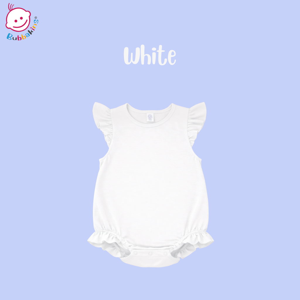 Infant & Toddler Polyester Flutter Sleeve Baggy Bubble Romper