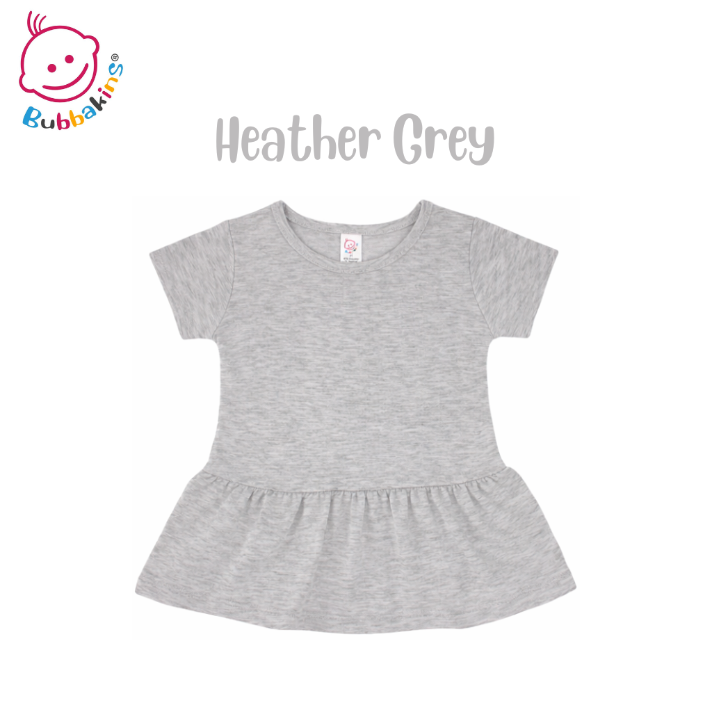 Toddler 95% polyester peplum shirt