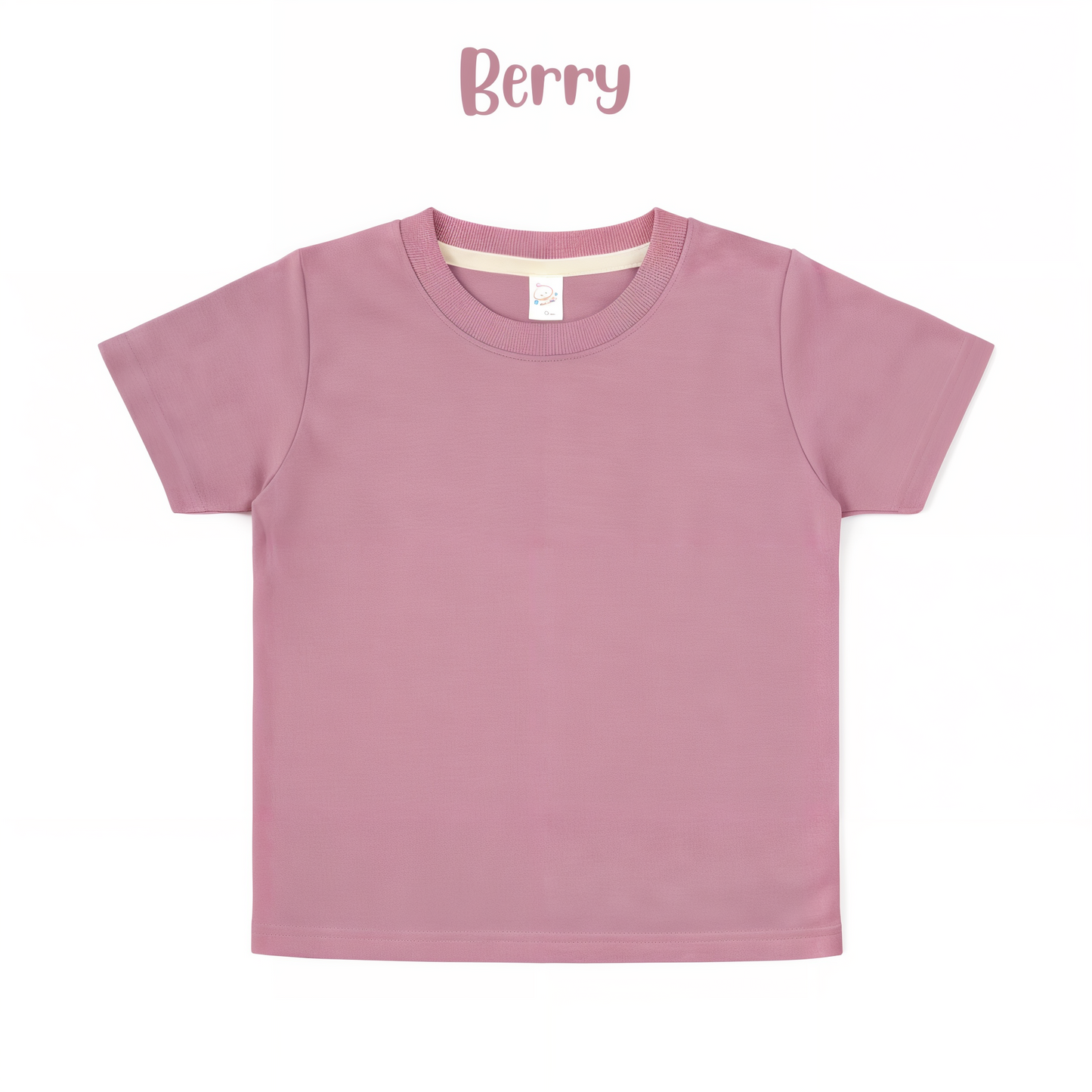 Adult polyester unisex short sleeve crew neck shirt