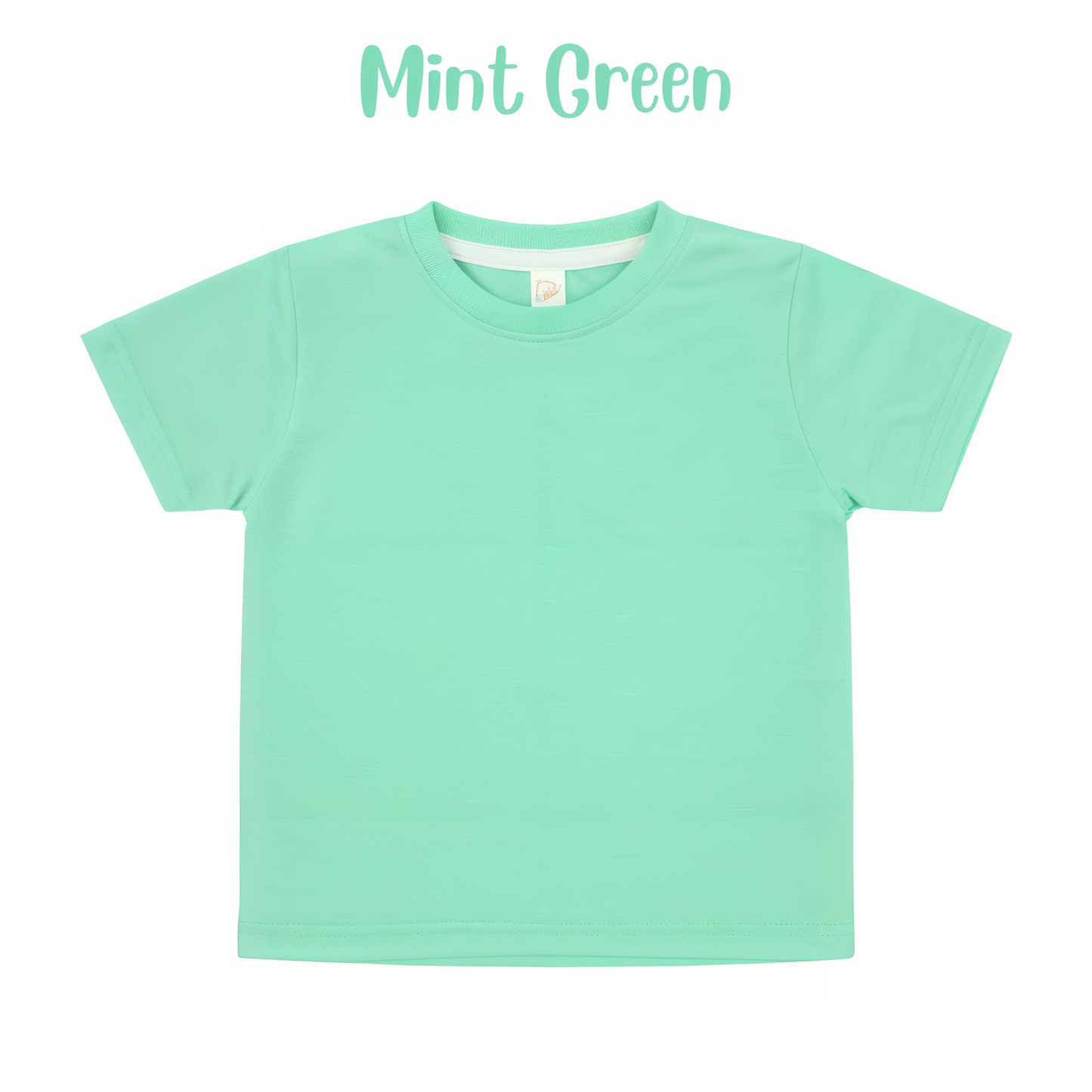 Adult polyester unisex short sleeve crew neck shirt