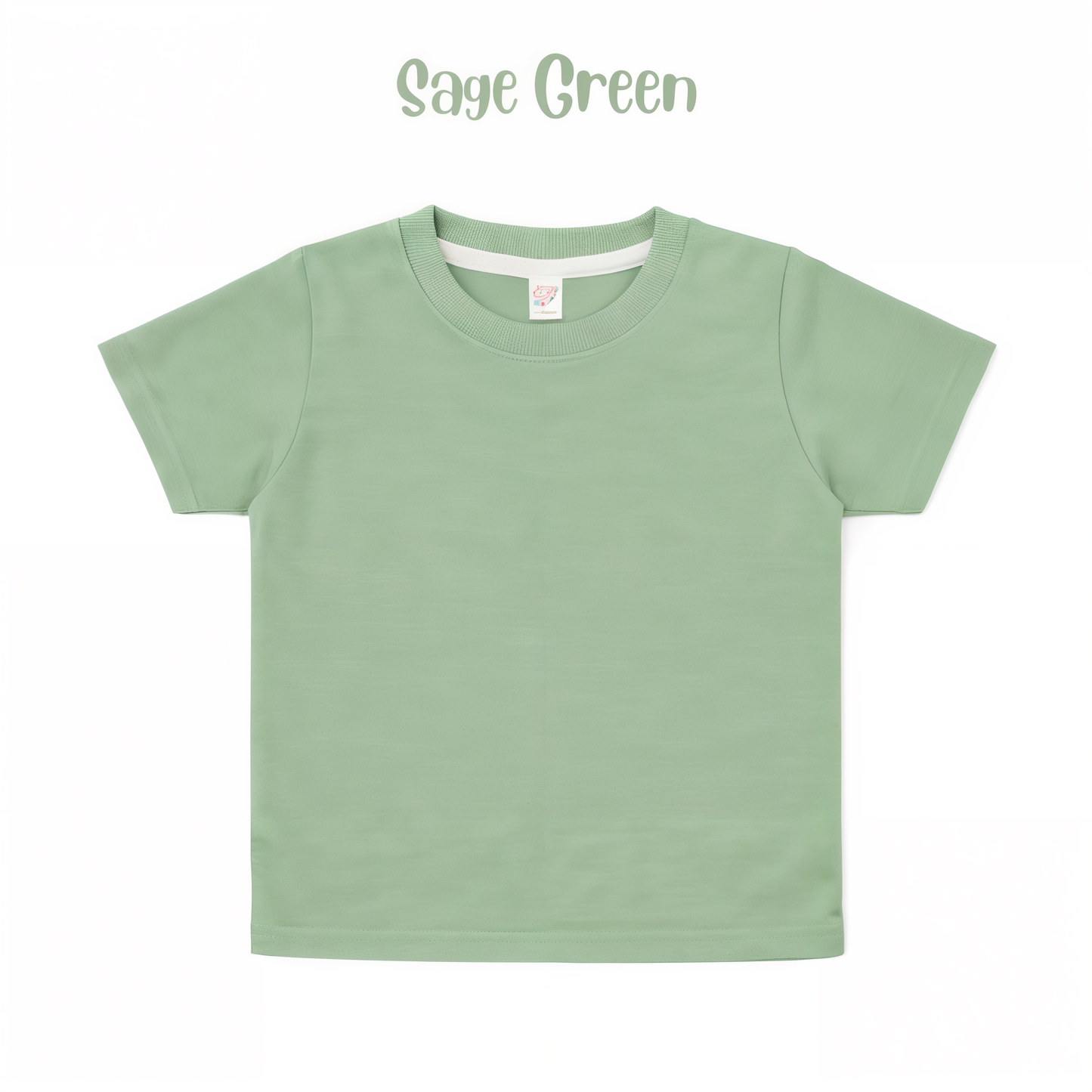 Adult polyester unisex short sleeve crew neck shirt