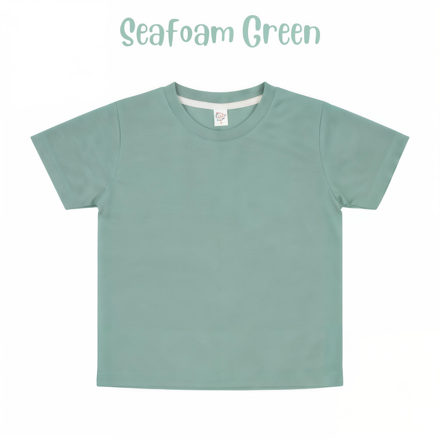 Adult polyester unisex short sleeve crew neck shirt