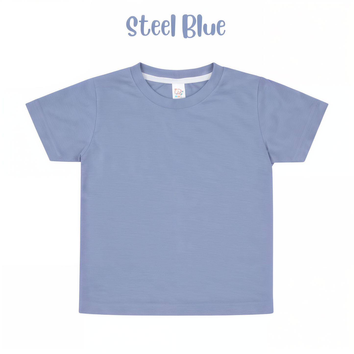 Adult polyester unisex short sleeve crew neck shirt