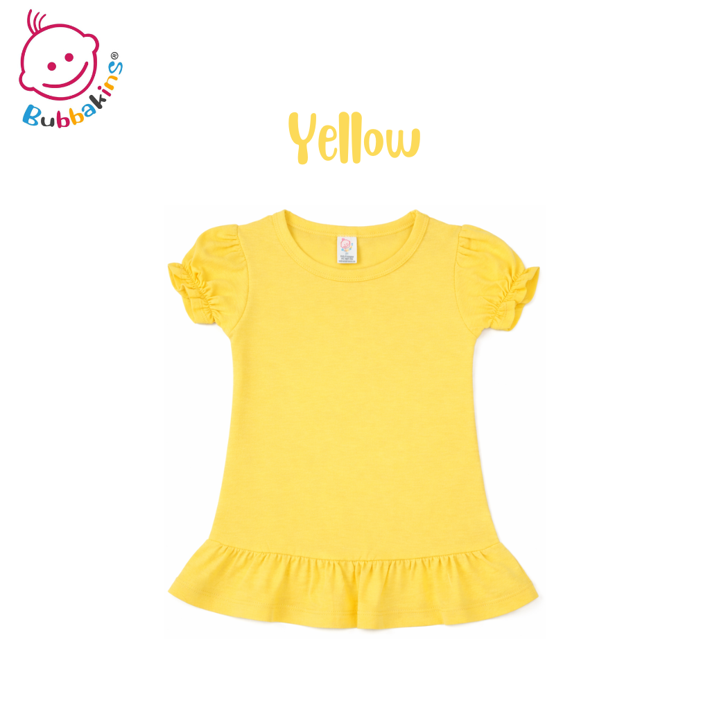 Toddler 95% polyester s/s ruffle shirt