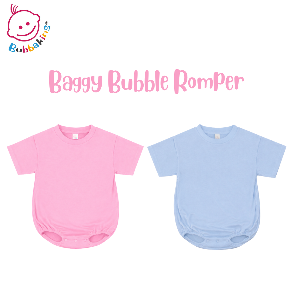 Infant and toddler polyester baggy bubble romper