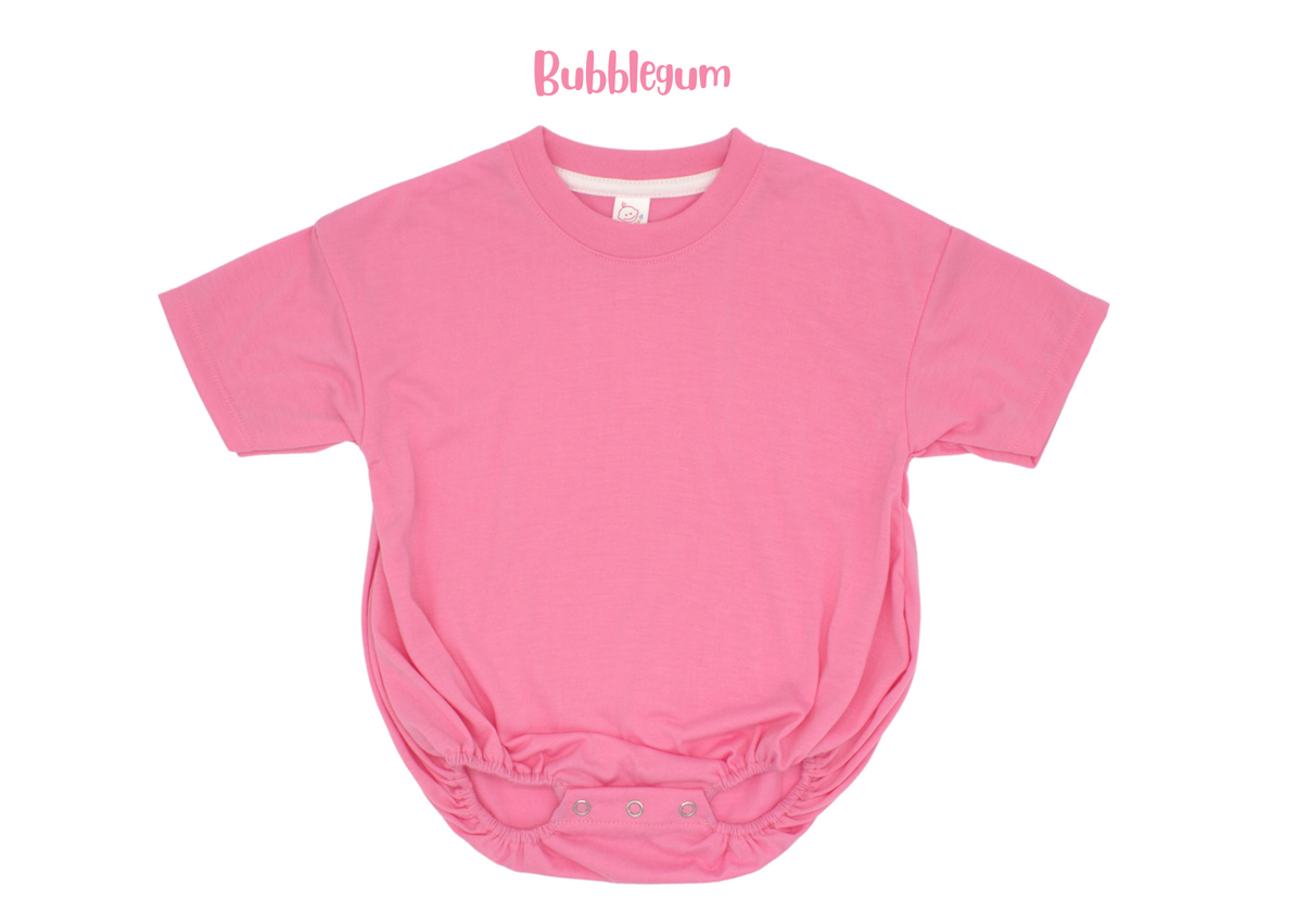 Infant and toddler polyester baggy bubble romper bubbakins blanks