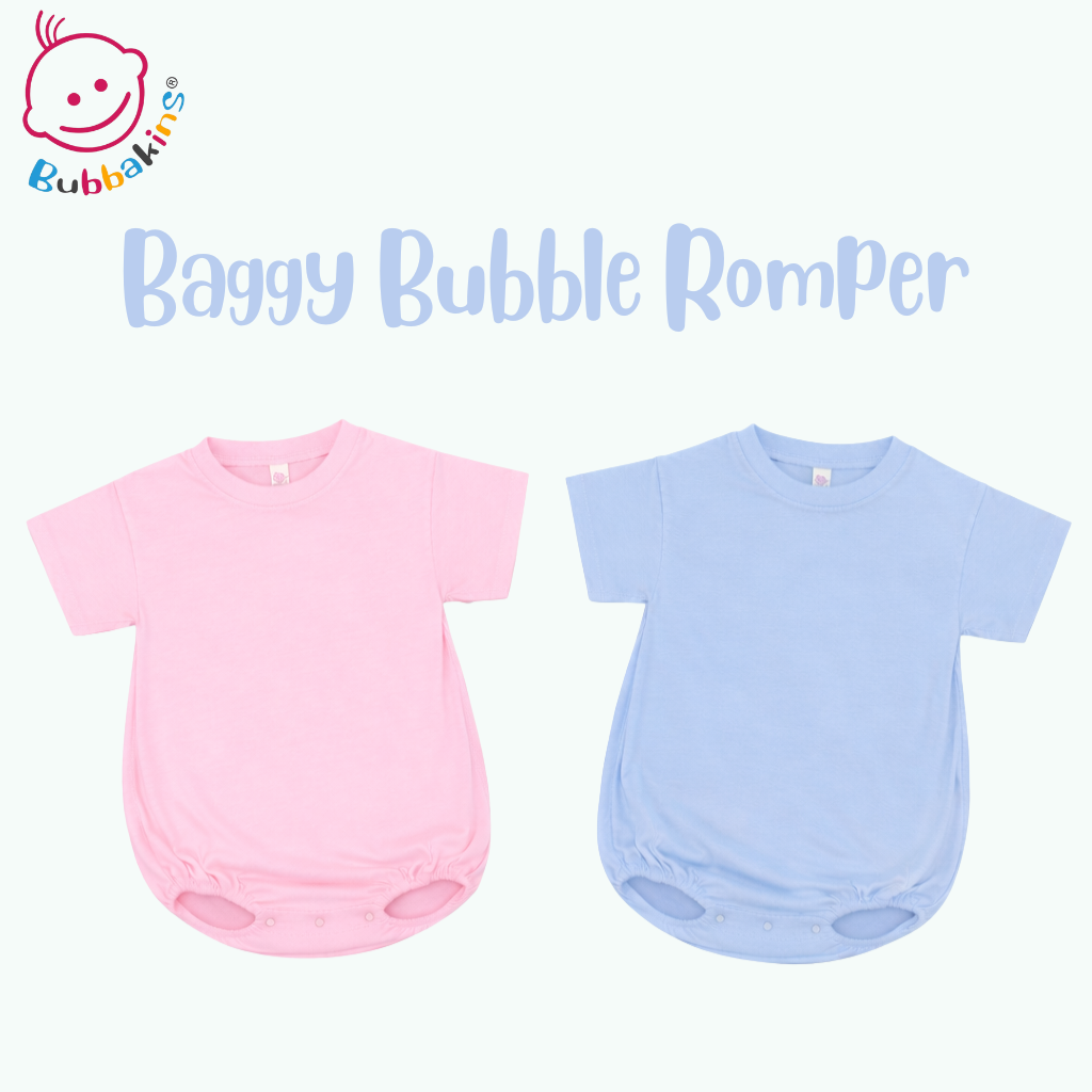 Infant and toddler polyester baggy bubble romper