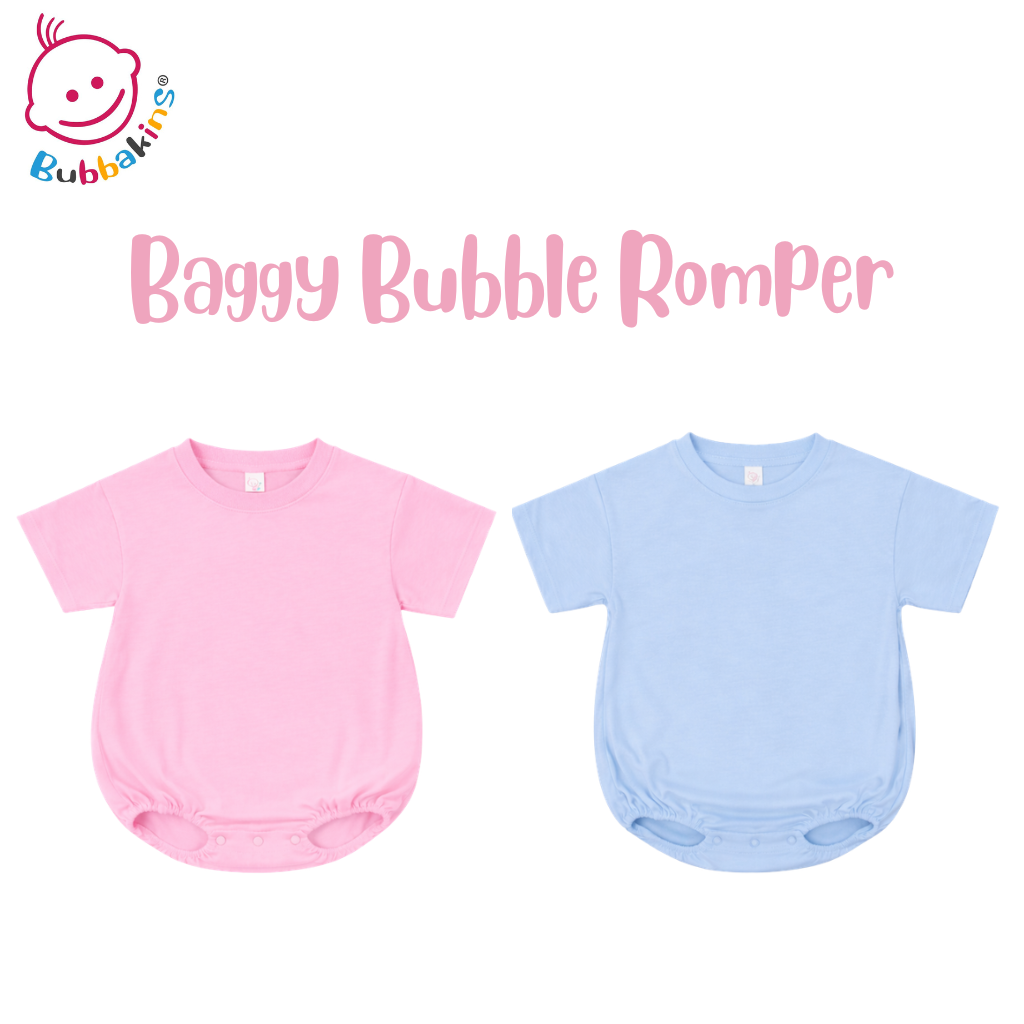 Infant and toddler polyester baggy bubble romper