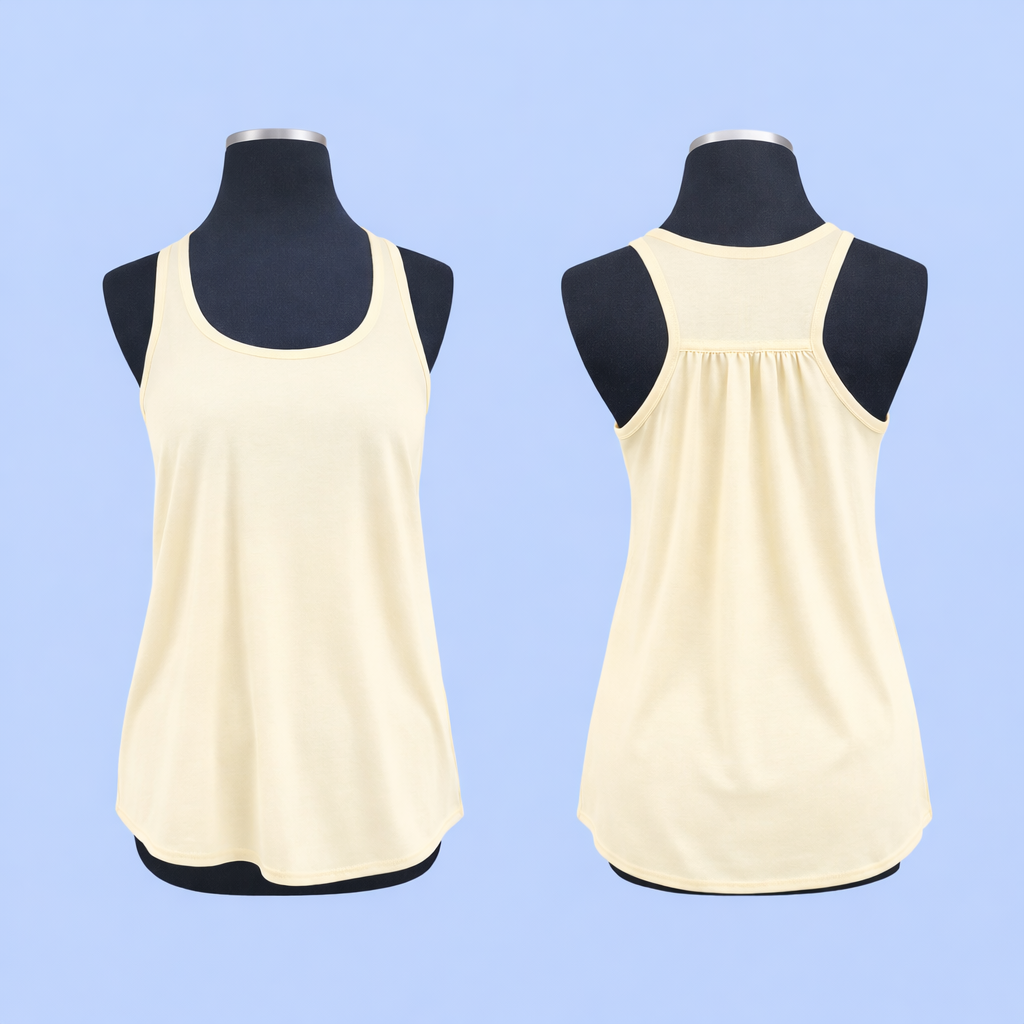 Adult polyester racerback tank top
