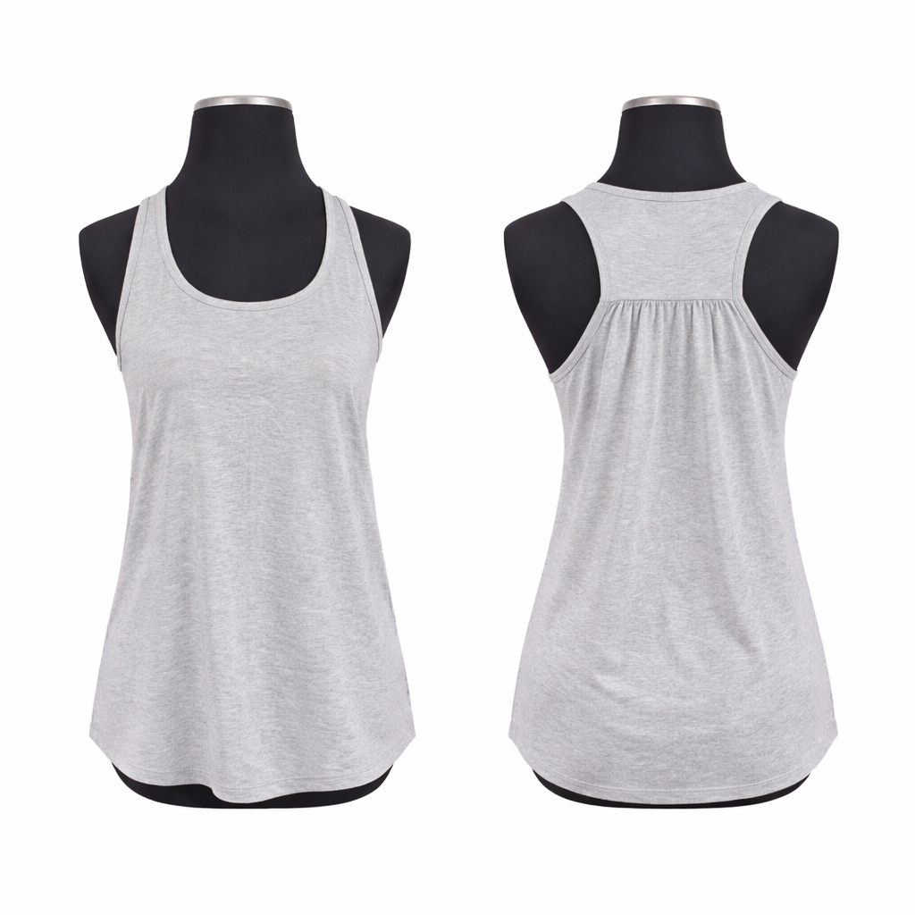 Adult polyester racerback tank top