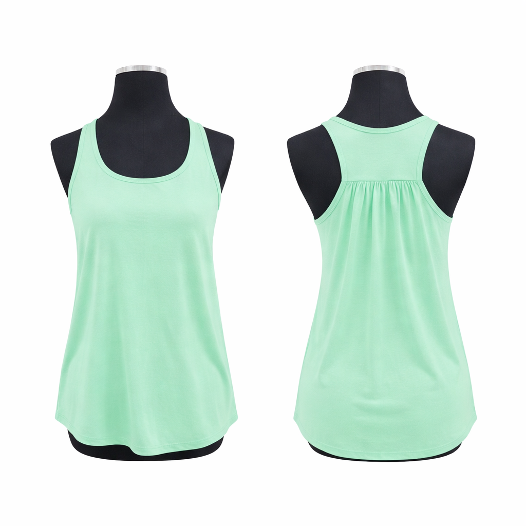 Adult polyester racerback tank top
