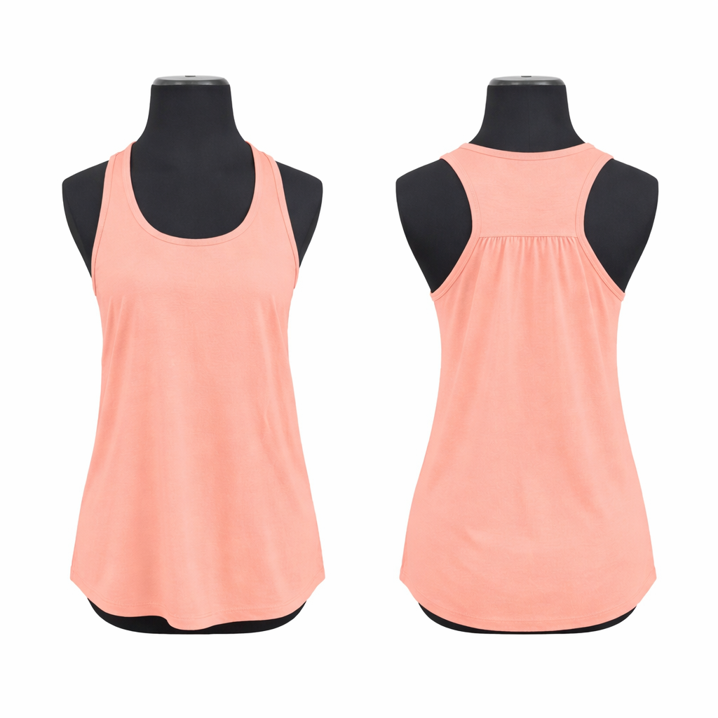 Adult polyester racerback tank top