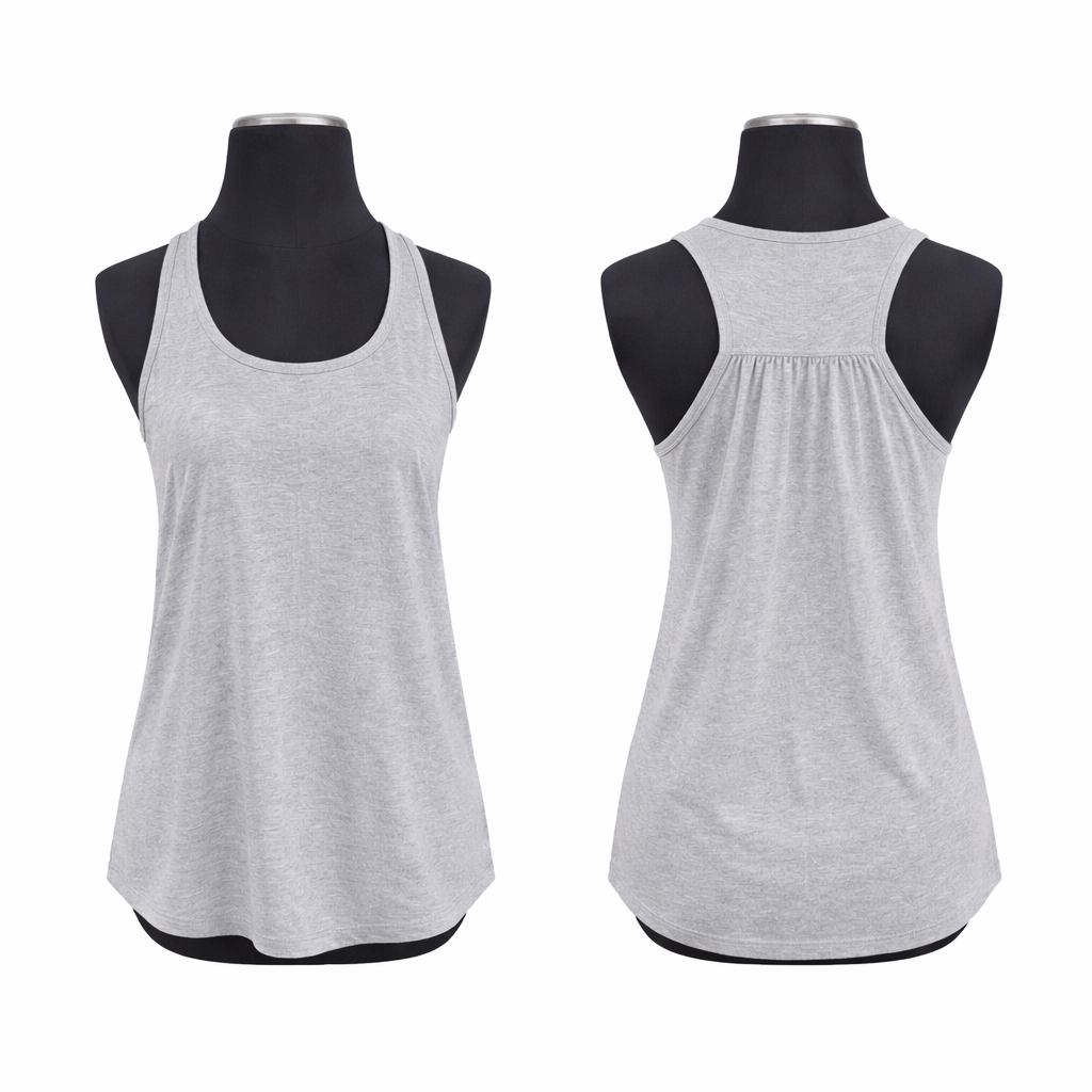 Adult polyester racerback tank top