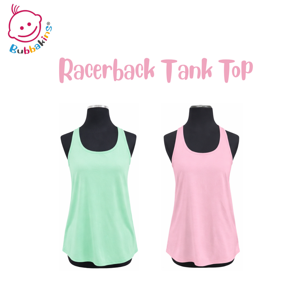 Adult polyester racerback tank top – Bubbakins Blanks