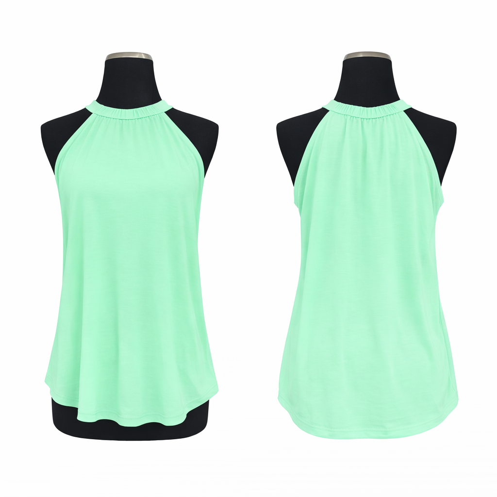 Adult polyester rocker tank top