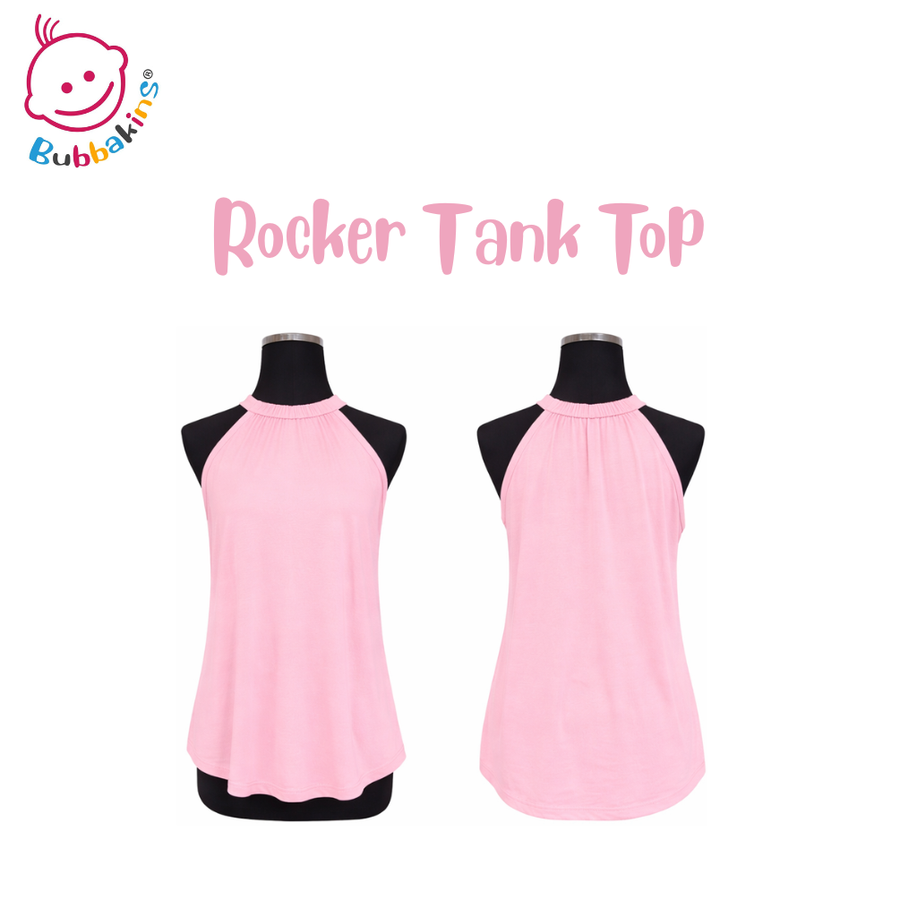 Adult polyester rocker tank top