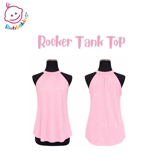 Adult polyester rocker tank top