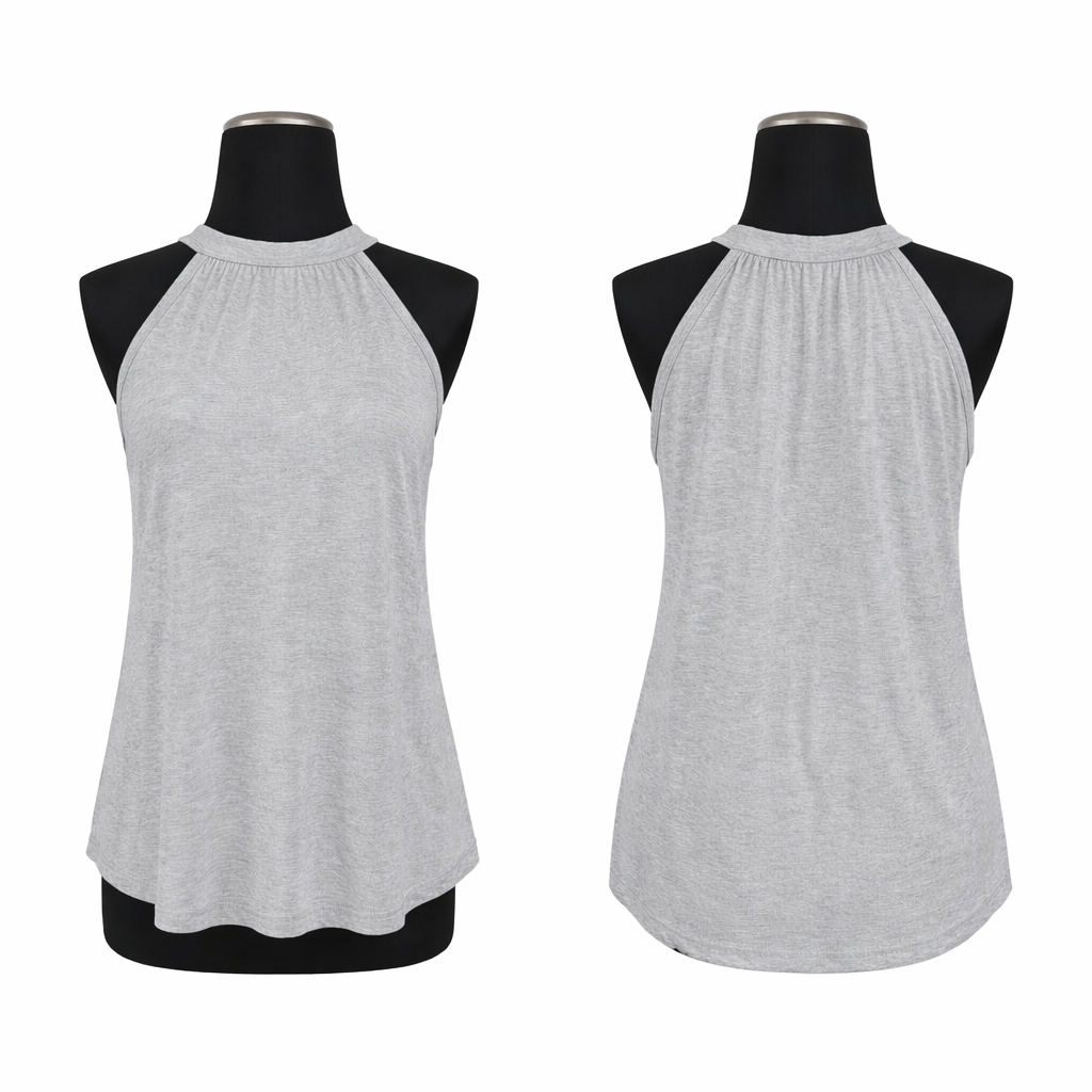 Adult polyester rocker tank top