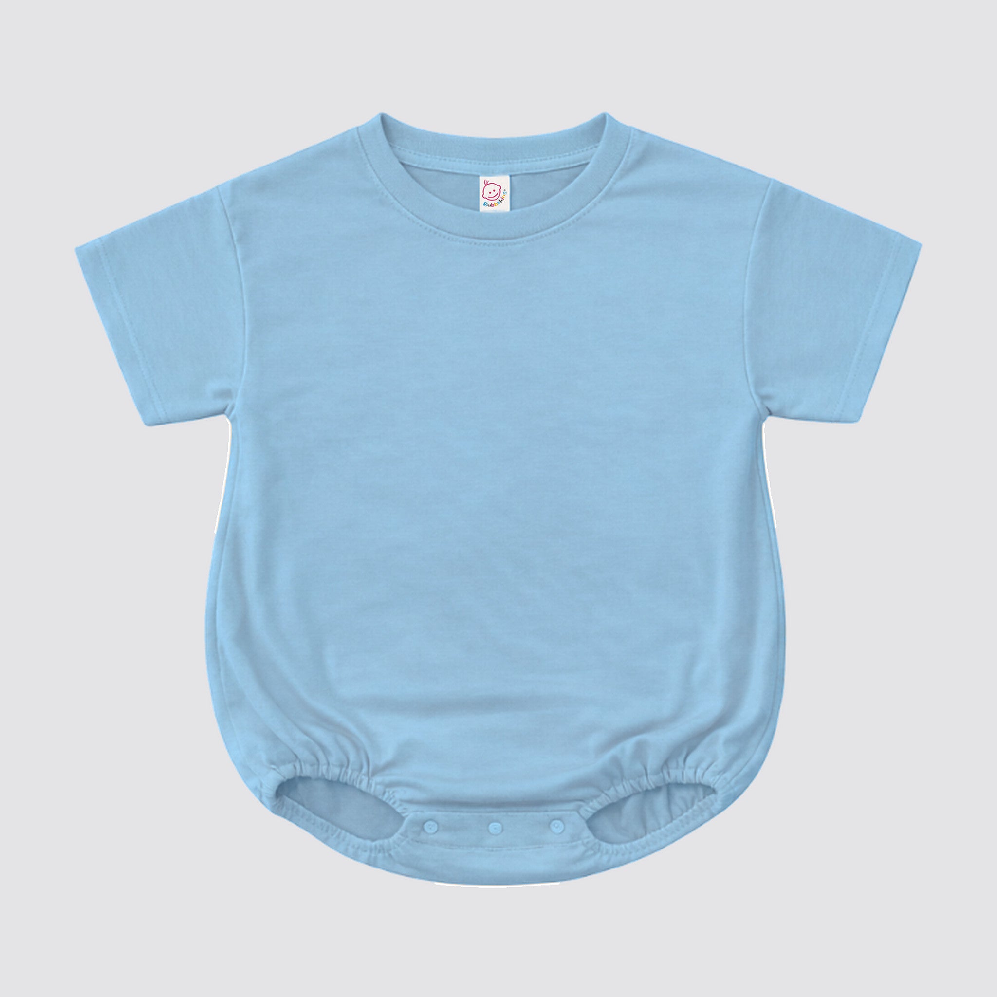 Baggy bubble romper blank for sublimation in Riptide Blue, infant and toddler sizes