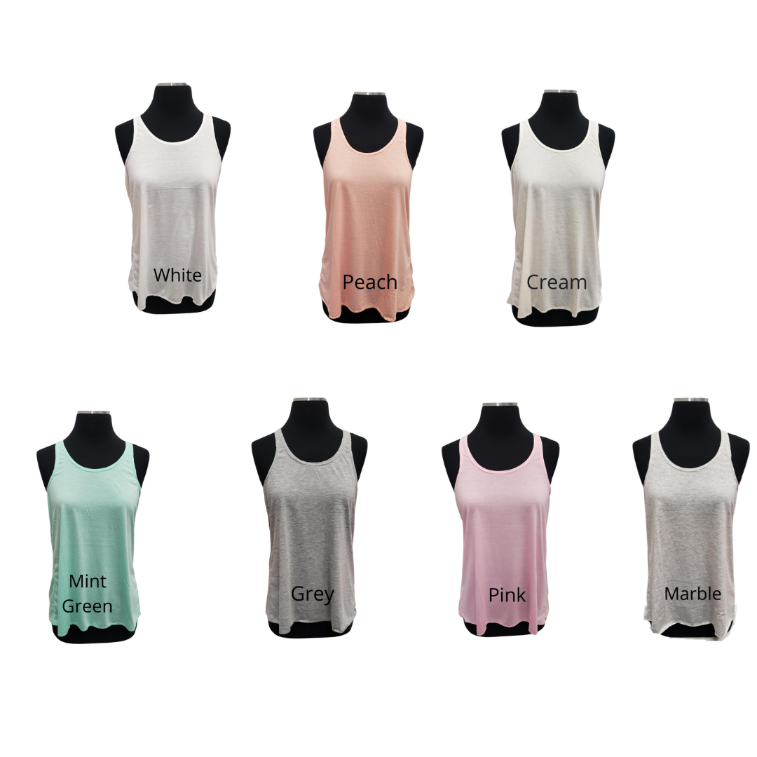 Adult Polyester Racerback Tank Top