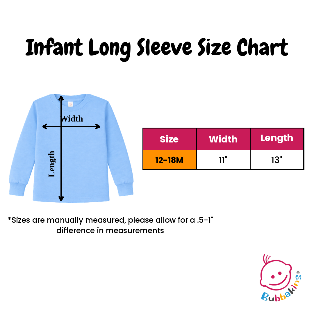 Infant Long Sleeve Size Chart
