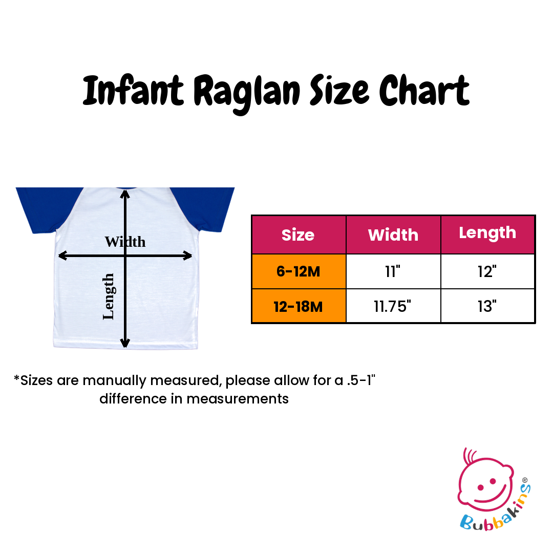 Infant Raglan Size Chart